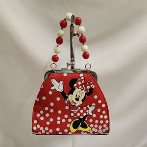 Disney Minnie Mouse Polka-dot Bow Red Purse